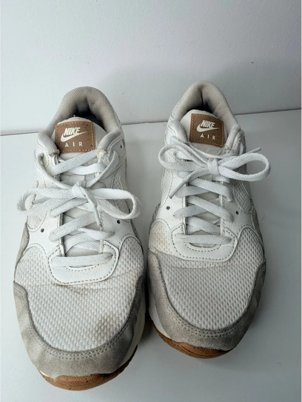 Nike Air Max SC sneakers in white and tan women's size 8.5